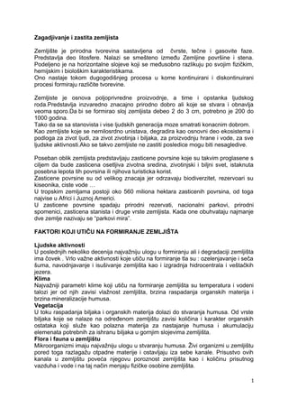 Zagadjivanje i zastita zemljista