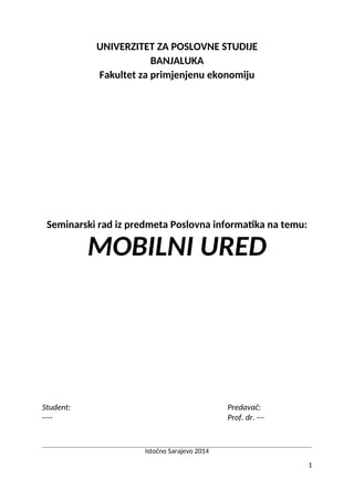 Mobilni ured