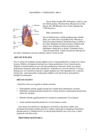 Anatomija i fiziologija srca