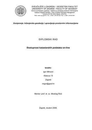 Dostupnost katastarskih podataka on-line