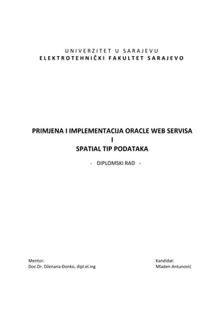 Primjena i implementacija oracle web servisa