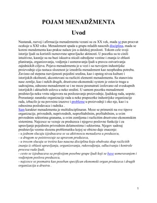 Pojam menadžmenta