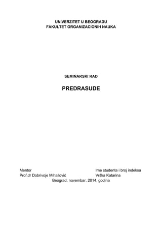Predrasude