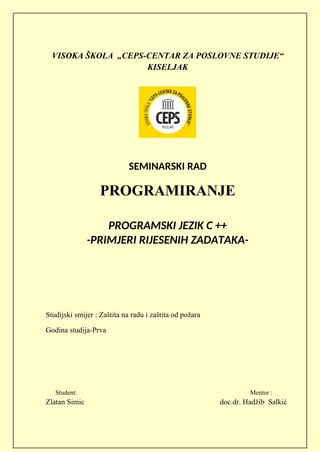 Programski jezik c++