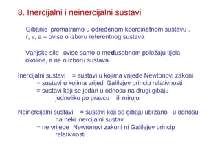 Inercijalni i neinercijalni sistemi