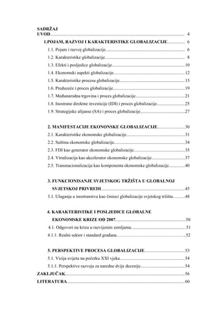 Globalizacija i globalizam