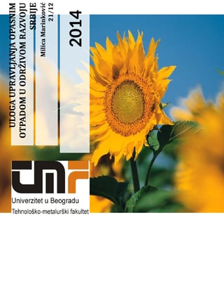 Uloga upravljanja opasnim otpadom u odrzivom razvoju