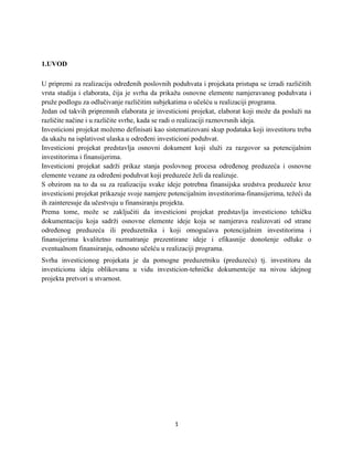 Investicioni projekat