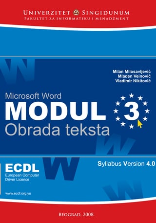 Modul 3 – Obrada teksta