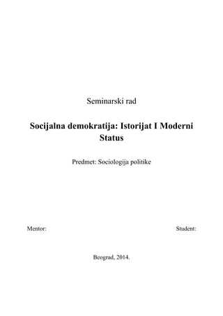 Socijalna demokratija