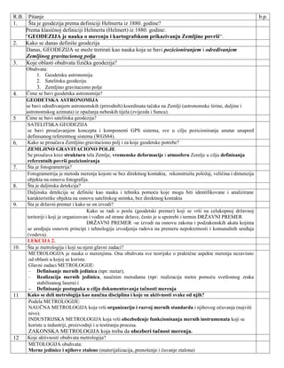 Geodezija i kartografija