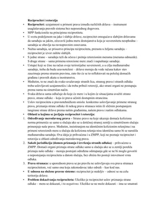 Medjunarodno privatno pravo  (I kolokvijum)