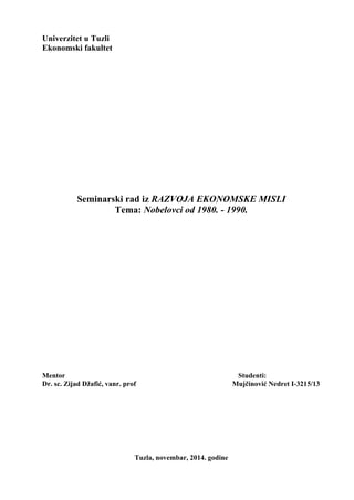 Nobelovci od 1980. – 1990.