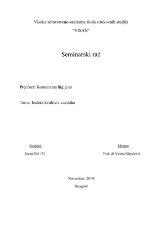 Indeks kvaliteta vazduha