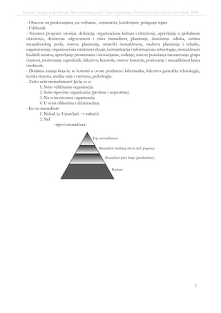 Interne skripte za menadžment
