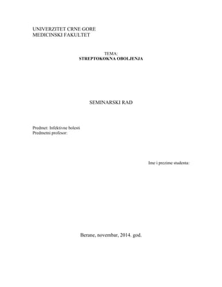 Streptokokna oboljenja