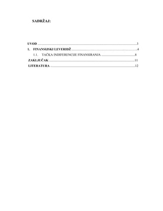 Finansijski leveridz