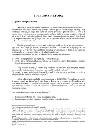 Metode linearnog programiranja simplex metod