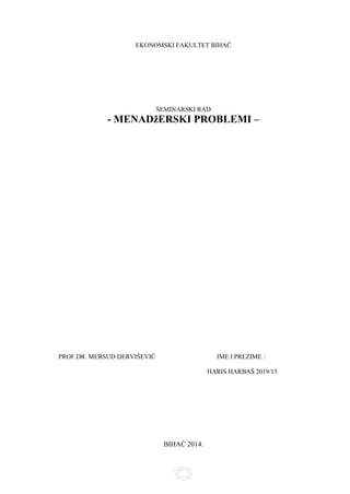 Menadžerski problemi