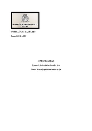 Brojanje prometa / saobraćaja