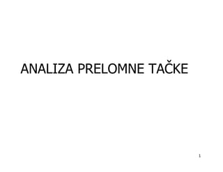 Analiza prelomne tačke