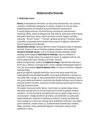 Međunarodne finansije