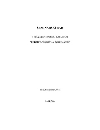 Elektronski racunari