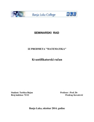 Kvantifikatorski račun