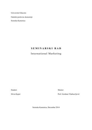 International Marketing