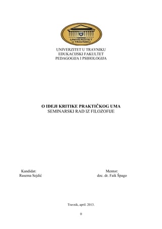 Kritika praktičnog uma