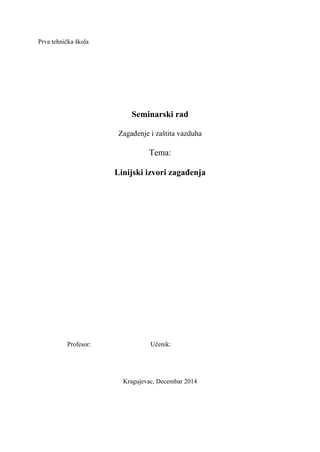 Linijski zagadjivaci vazduha