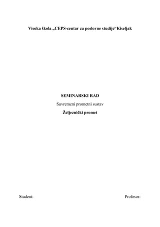 Suvremeni prometni sustav