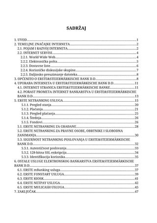 Elektronsko poslovanje u Erste banci