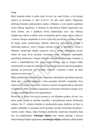 Biljna ćelija: molekularni sastav i funkcije