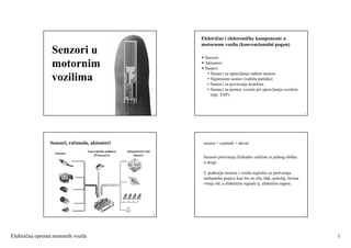 Senzori u motornim vozilima