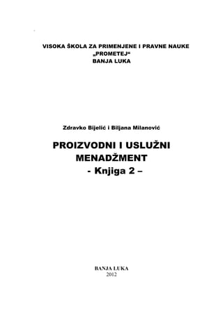 Proizvodni i usluzni menadzment