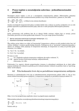 Prenost toplote u neustaljenim uslovima