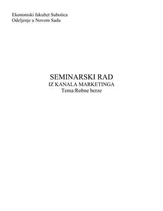 Robne berze