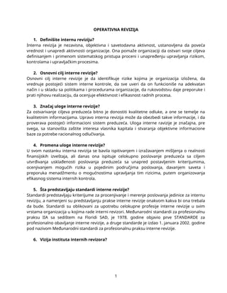 Interne revizija i kontroling