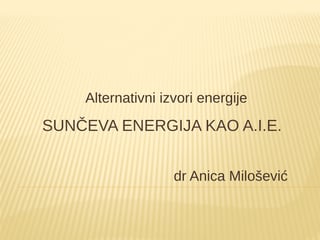 Sunce – energija