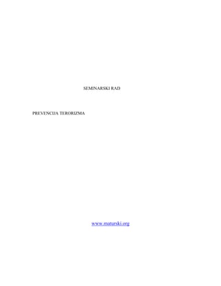 Prevencije terorizma