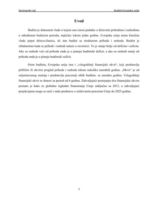 Budzet Evropske unije