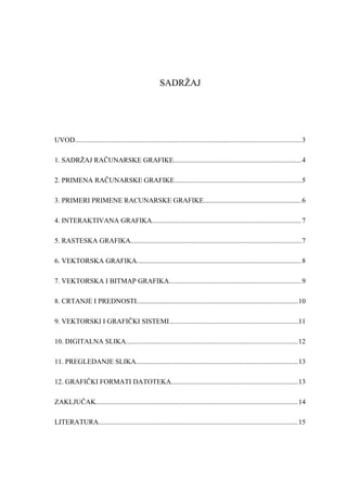 Računarska grafika i primena corel 6