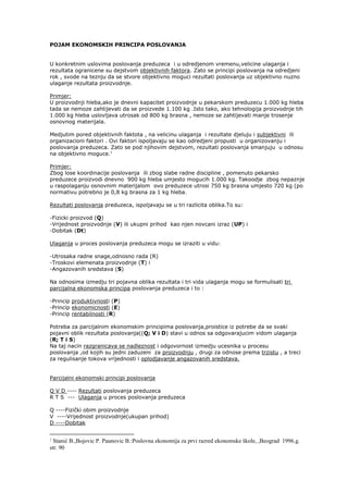 Produktivnost, ekonomičnost , rentabilnost