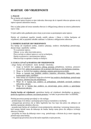 Hartije od vrijednosti