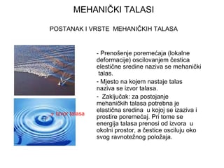 Mehanicki talasi