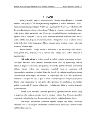 Sistem preciscavanja otpadnih voda opštine Plandište