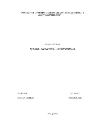 Sudsko medicinsk antropologija