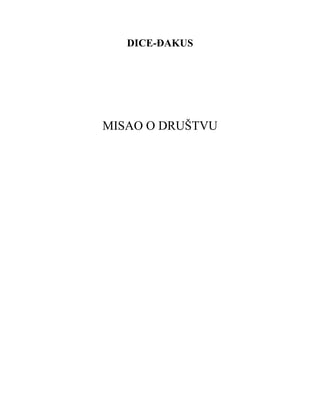 Razvoj misli o društvu kroz istoriju