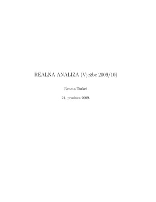 Realna analiza (zbirka)